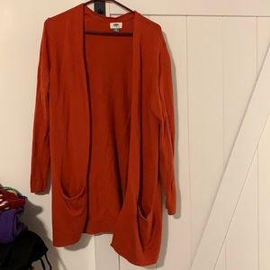 Orange cardigan